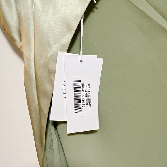 Reformation Niamh Silk Midi Dress Size 8 NWT - Picture 5 of 7